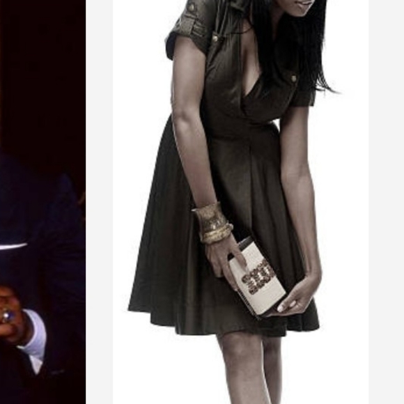 DVF safari/military wrap flare dress - Picture 9 of 9